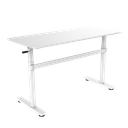 Bureau assis-debout réglable manuellement 