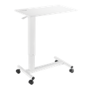 Chariot mobile table de lit avec ressort à gaz, réglable en hauteur 