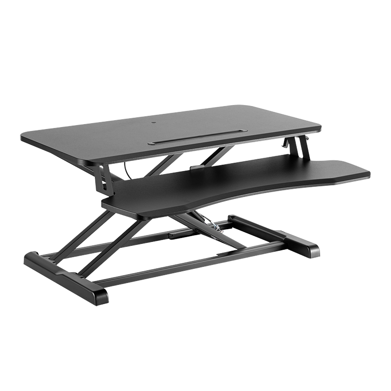 Convertisseur de bureau debout avec plateau pour clavier, réglable 