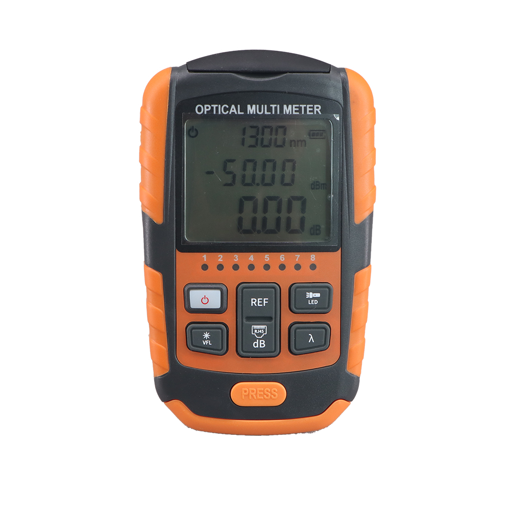 Testeur de câble réseau multifonction OPM VFL RJ45 LED 4 en 1 avec connecteur SC, testeur de fibre optique 850-1650nm, compteur de puissance OPM 