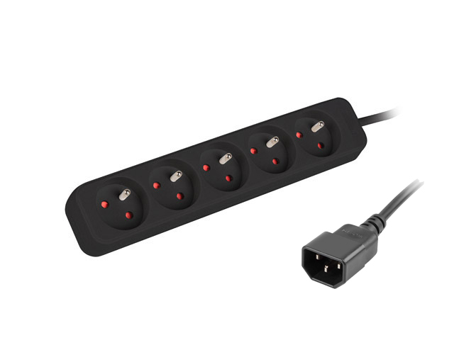 Multiprise onduleur 5 prises, noir