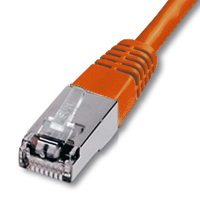 Cordon blindé RJ45 CAT.6a S-STP 1,00m Orange