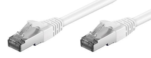 Cordon blindé RJ45 CAT.6a S-STP LSOH 10,00m Blanc