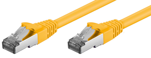 Cordon blindé RJ45 CAT.6a S-STP LSOH 0,50m Jaune