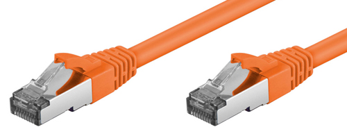 Cordon blindé RJ45 CAT.6a S-STP LSOH 15,00m Orange