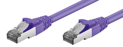 [1203590] Cordon blindé RJ45 CAT.6a S-STP LSOH 15,00m Violet