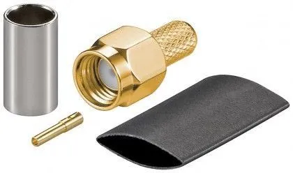 [1104332] Connecteur RP-SMA mâle à sertir pour RG58