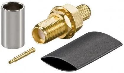 [1104333] Connecteur RP-SMA femelle à sertir pour RG58
