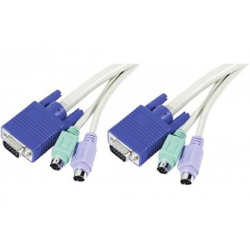 [1109120] Cordon combiné KVM PS2/VGA MALE/MALE type C1 - 5m