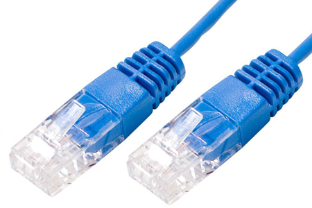 [1201145] Cordon non  blindé RJ45 CAT.5e UTP 1,00m Bleu