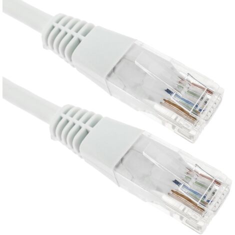 [1203019] Cordon non blindé RJ45 CAT.6 UTP 7,00m Blanc