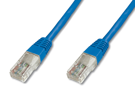 [1203028] Cordon non  blindé RJ45 CAT.6 UTP 1,00m Bleu