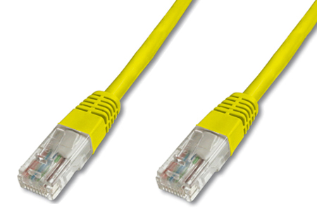 [1203048] Cordon non blindé RJ45 CAT.6 UTP 20,00m  Jaune