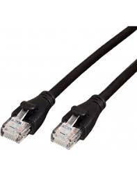 [1203054] Cordon non blindé RJ45 CAT.6 UTP 1,00m Noir