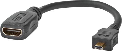 [1101644] Adaptateur Micro HDMI M / HDMI F - 0,25m