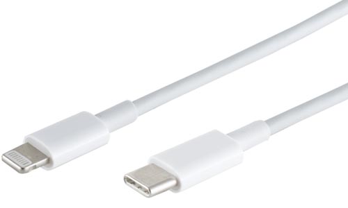 [1206603] Cordon de raccordement USB-C vers Lightning 1m