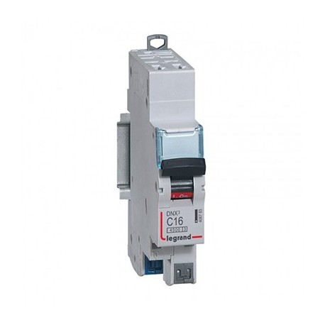 [1882002] Disjoncteur DNXᶾ 4500 - 16A - 1P+N - Courbe C - Bornes auto marque legrand - Référence 406783
