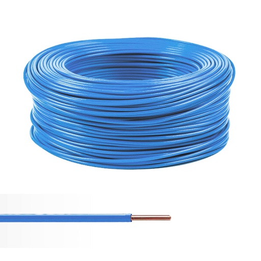 [1880003] FIL TH 1,5mm2-Bleu-PLASTICABLE TH-Rouleau
