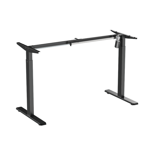 [1851010] Pied de bureau assis-debout à réglage électrique, 1 moteur, 710–1 190 mm, noir 