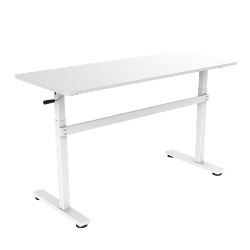[1851022] Bureau assis-debout réglable manuellement 