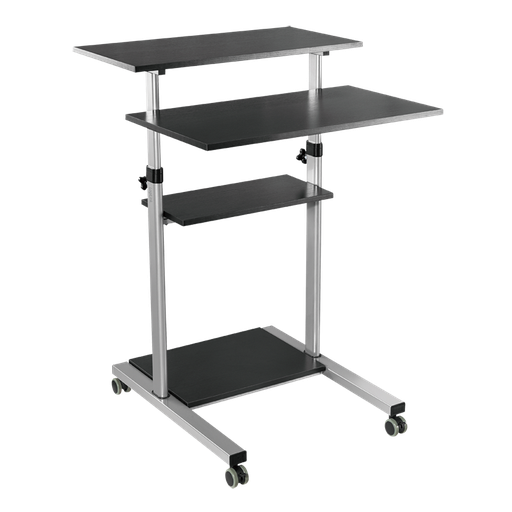 [1851031] Poste de travail assis-debout, réglable en hauteur, mobile, 60 kg max. 