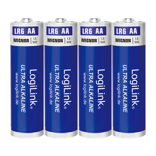 [1845012] Piles alcalines Ultra Power AA, LR6, Mignon, 1,5 V, 8 pièces